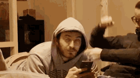 Texting Hoodie GIF - Texting Hoodie Gangsta GIFs