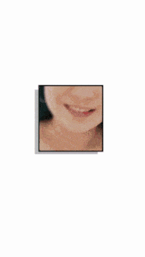 a woman 's face is shown in a collage of squares