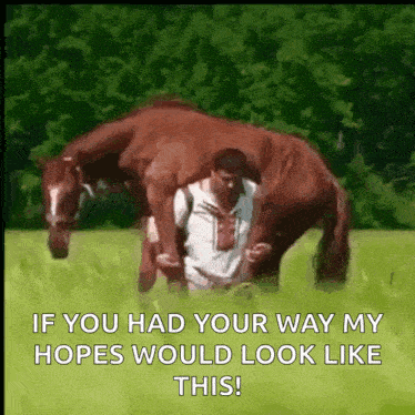 Horsemandrunk Carryingahorse GIF - Horsemandrunk Carryingahorse Horseoffmyback GIFs