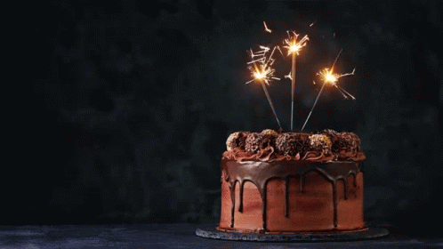 Happy Birthday Birthday Cake GIF - Happy Birthday Birthday Cake Sparklers GIFs