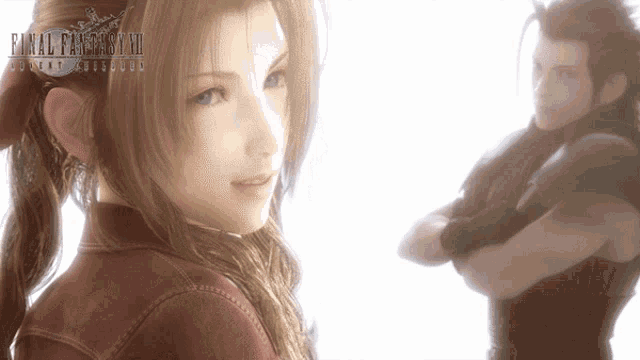 a woman and a man from final fantasy vii
