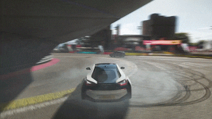 a white car with a license plate that says ' aa ' on it is driving down a road