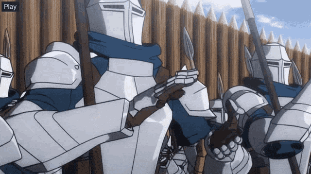 Overlord Anime Soldier GIF - Overlord Anime Soldier Applaud GIFs