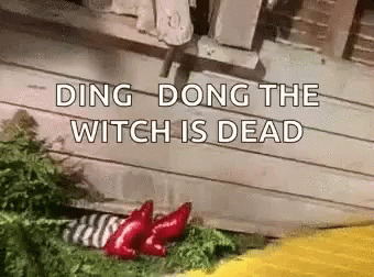 Ding Dong The Witch Is Dead Wizard Of Oz GIF - Ding Dong The Witch Is Dead Wizard Of Oz Disappear GIFs