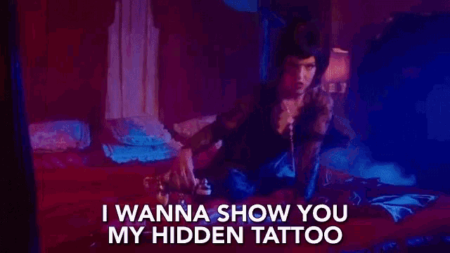 I Wanna Show You My Hidden Tattoo Telephone GIF - I Wanna Show You My Hidden Tattoo Show You Telephone GIFs