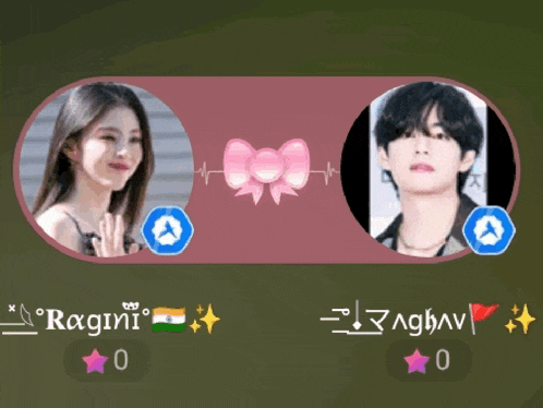 a picture of a girl and a picture of a boy with the name ragini on the bottom