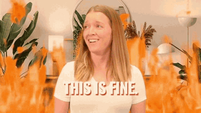Stickergiant This Is Fine GIF - Stickergiant This Is Fine Its Fine GIFs