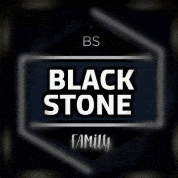 a blurred image of the words black stone