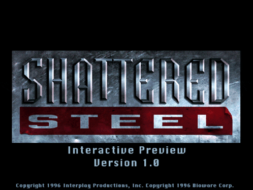 shattered steel interactive preview version 1.0 copyright 1996 interplay productions, inc. copyright 1996 blowware corp.