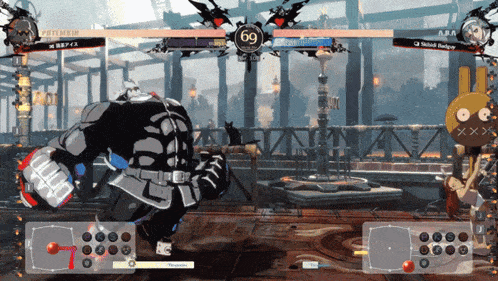 a video game is being played and the number 69 is on the screen