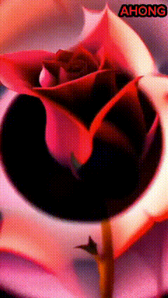 a close up of a rose with the name ahong on the bottom right