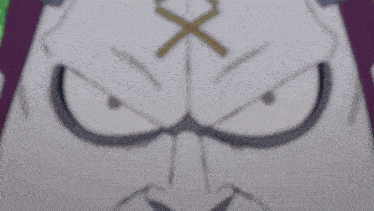 a close up of a cartoon character 's mouth and teeth