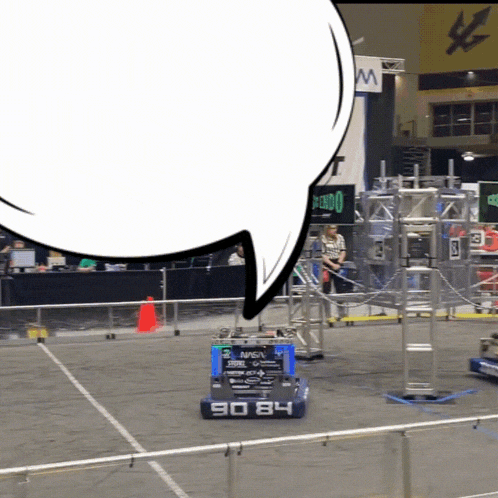 a race car with the number 90 84 on the side of it