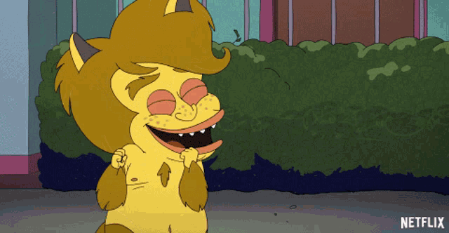 a cartoon character with a netflix logo on the bottom