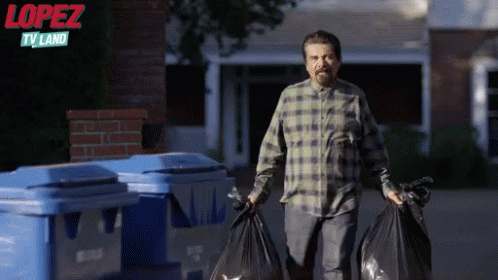 George Lopez Taking Out The Trash GIF - George Lopez GIFs