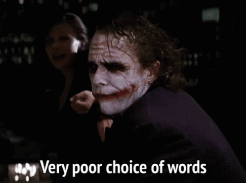 Poor Choice Words Joker GIF - Poor Choice Words Joker GIFs
