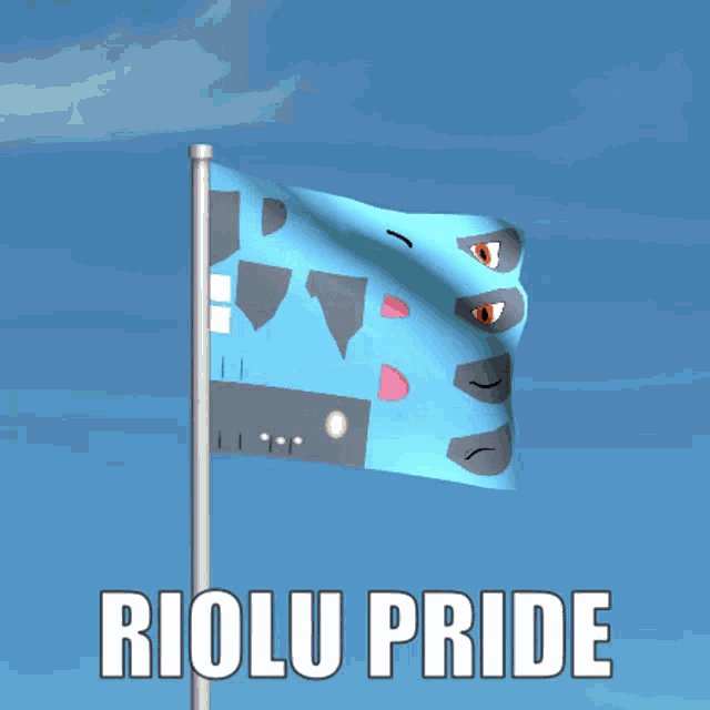 Pokemon Riolu GIF - Pokemon Riolu Flag GIFs