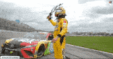 Kyle Busch Victory GIF - Kyle Busch Victory Checkered Flag GIFs