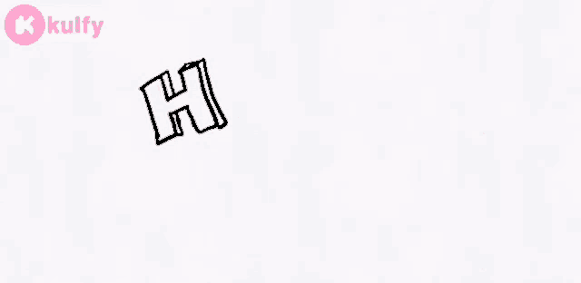 a black and white drawing of a happy new year sign
