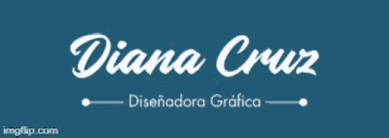 a blue background with diana cruz illustratora written in white