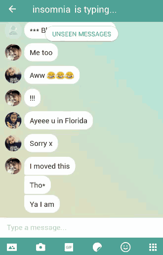 rainne is typing on a phone screen