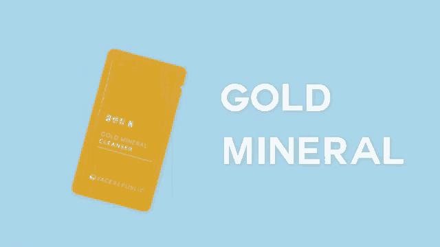 a package of gold mineral cleanser from face republic