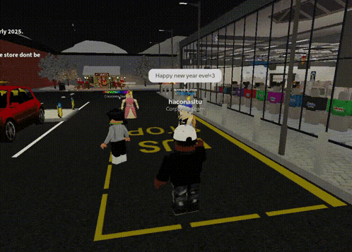 a person in a video game says happy new year ever -3