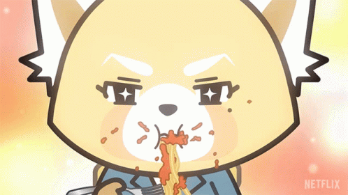 Eating A Spaghetti Resasuke GIF - Eating A Spaghetti Resasuke Aggretsuko GIFs