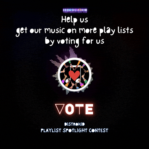 a poster that says vote on it