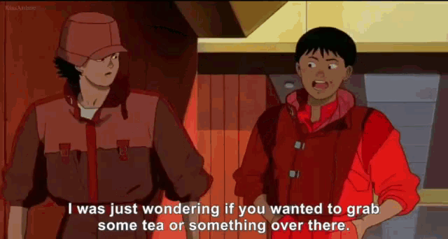 Kaneda Grab Some Tea GIF - Kaneda Grab Some Tea Anime GIFs