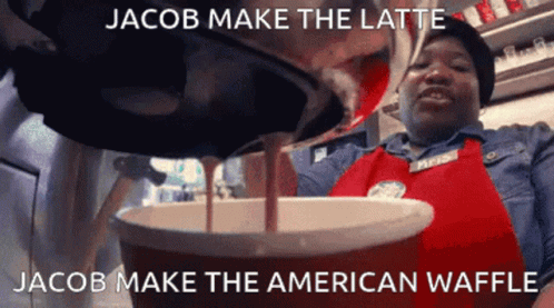 Jacob Cole Latte GIF - Jacob Cole Latte Barista GIFs