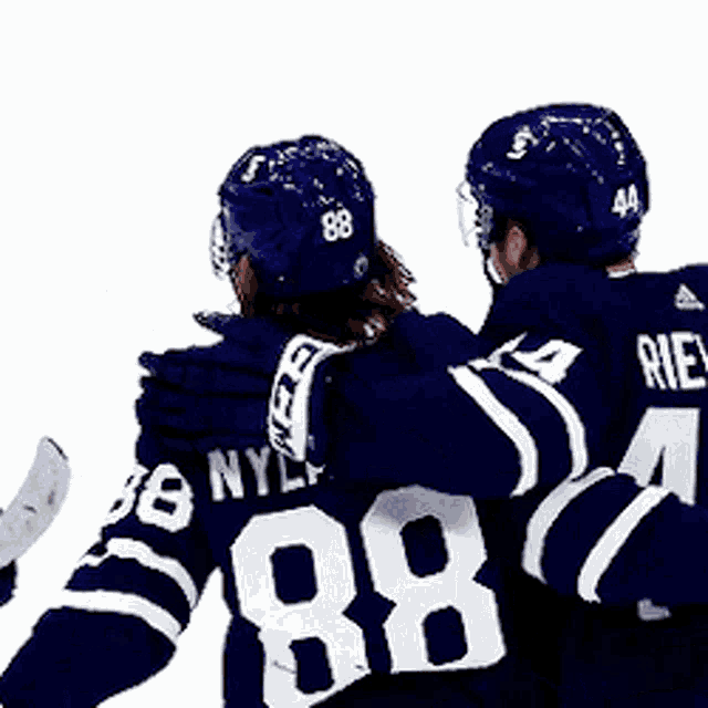 a hockey player with the number 88 on his jersey