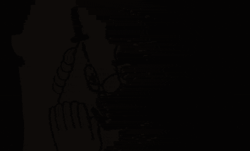 a drawing of a man holding a sword and a pyramid