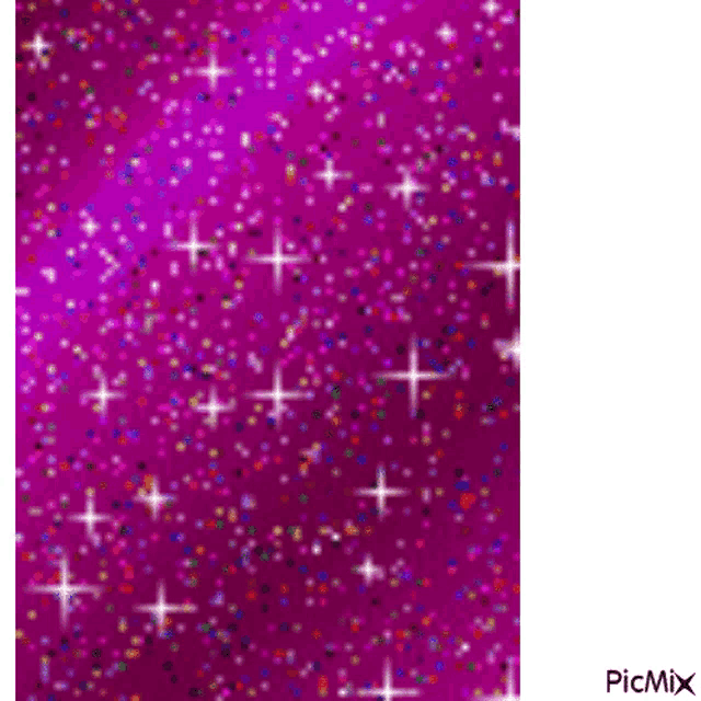 a purple background with a lot of stars and confetti on it .