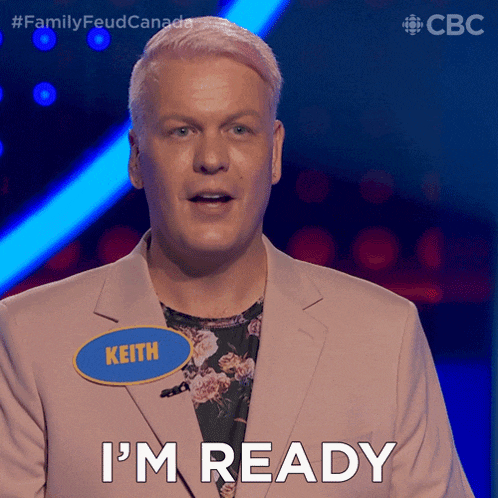 a man with a name tag that says keith is ready