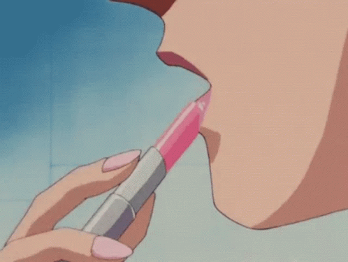 Anime Putting On Lipstick GIF - Anime Putting On Lipstick Lipstick GIFs
