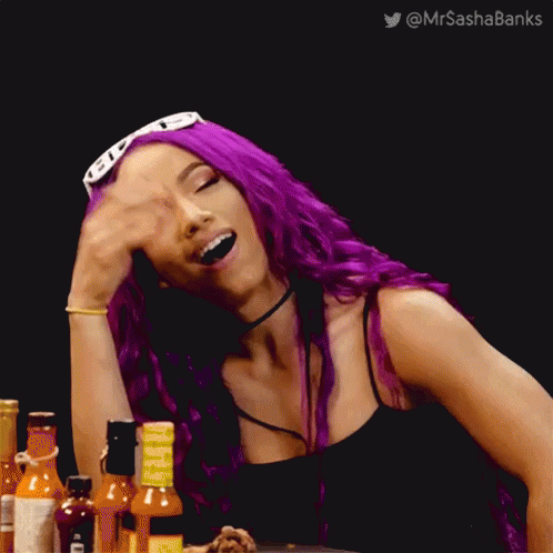 Sasha Banks Im Sweating GIF - Sasha Banks Im Sweating Wwe GIFs