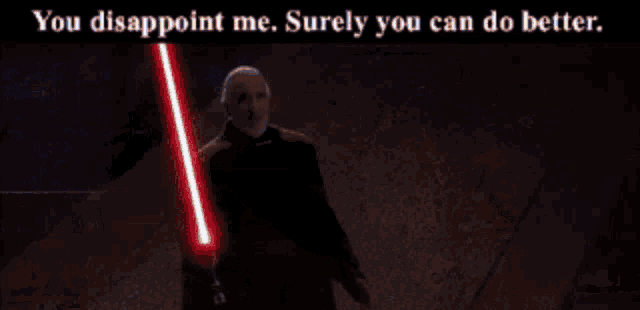 You Disappoint Me Count Dooku GIF - You Disappoint Me Count Dooku GIFs