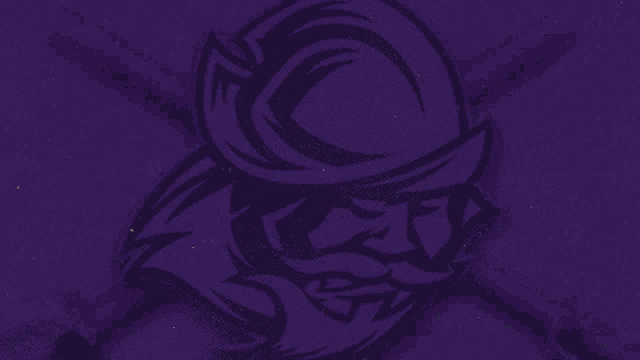 a man wearing a hat and glasses is dancing in front of a purple background