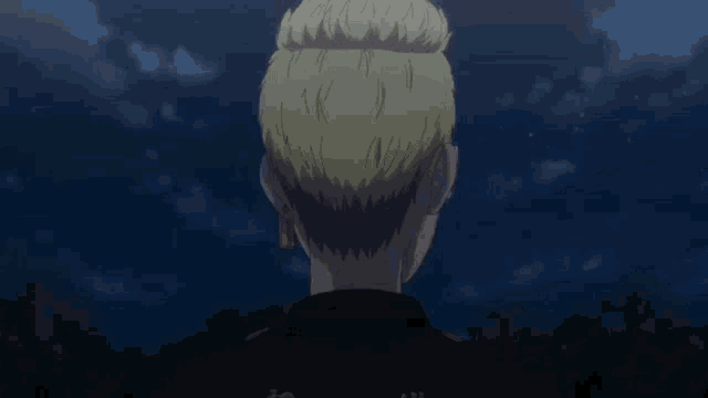a man wearing glasses and a black jacket looks at the sky