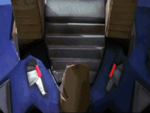 a blue power ranger is standing in front of a blue light
