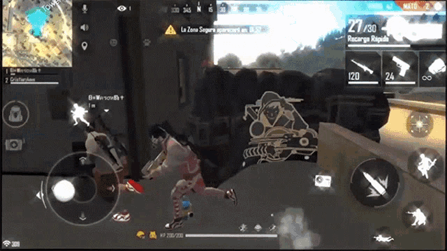 a screenshot of a video game with the number 27/30 at the top