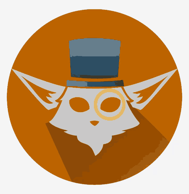 an icon of a cat wearing a top hat