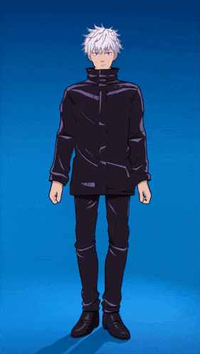 a man with a fist in the air is wearing a black jacket