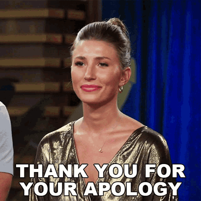 Thank You For Your Apology Emily Stone GIF - Thank You For Your Apology Emily Stone The Real Love Boat GIFs