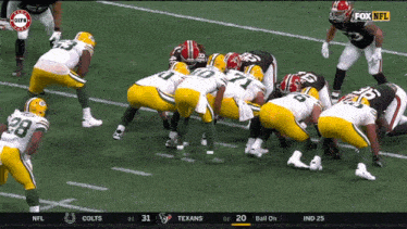 a fox nfl broadcast of a football game