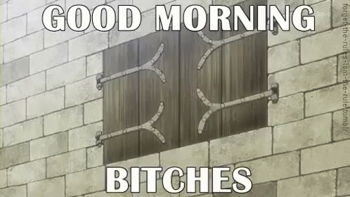 Good Morning Bitch GIF - Good Morning Bitch Bitches GIFs