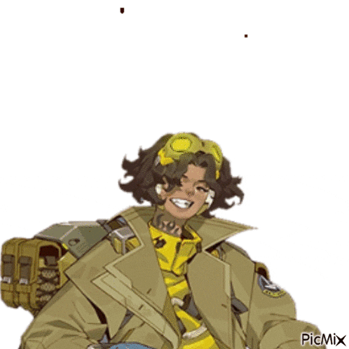 a pixel art of a man with an explosion in the background