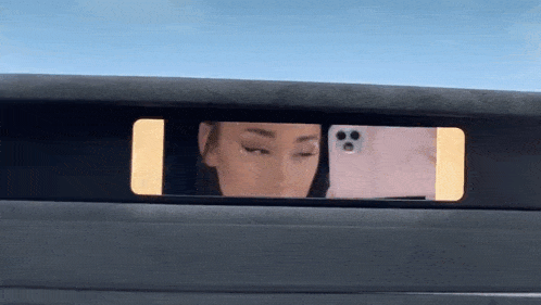 Ariana Grande Ariana Grande Car GIF - Ariana Grande Ariana Grande Car Ariana Grande Mirror GIFs