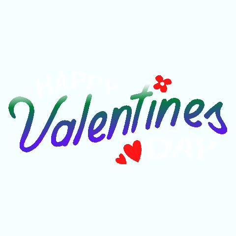 a valentine 's day greeting card with hearts and flowers